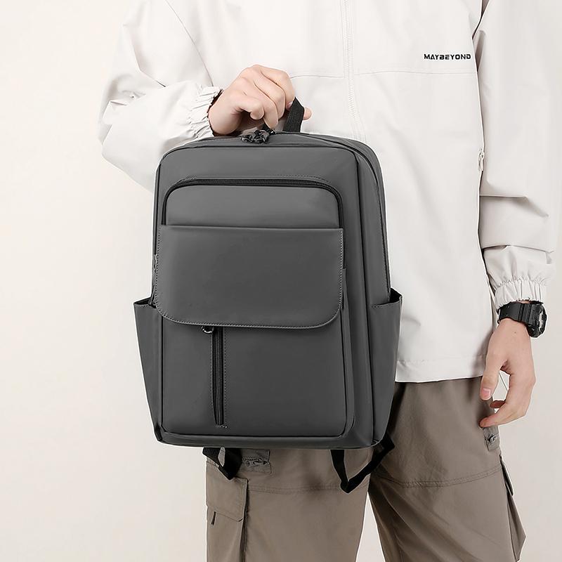 High-Quality Men's Travel Backpack – Large Capacity Nylon Laptop Bag for Business Trips & Outdoor Use