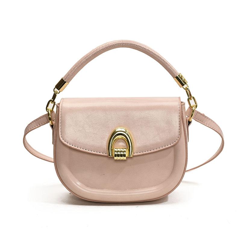 Korean ins fashion hand carry saddle bag 2025 spring and summer new simple and versatile shoulder bag premium messenger bag