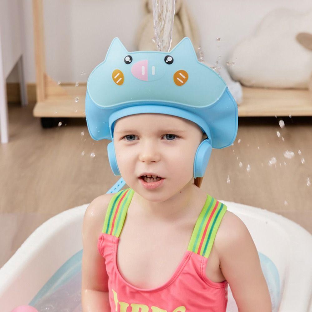 Adjustable Baby Shampoo Cap Soft Children's Bath Cap Baby Shower Cap  Shower Protect Head Cover
