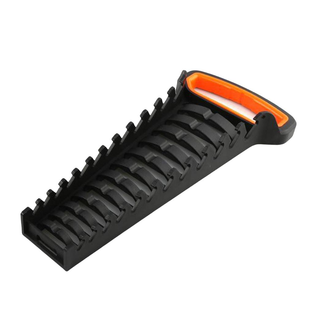 Multi Slots Ratchet Wrench Storage Rack Pliers Spanner Tool Organizers Plastic Rail Tray for Garage and Workshop Use