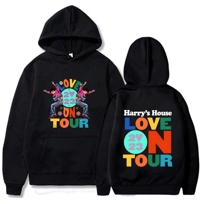 Harrys House Love on Tour Mikina Unisex Streetwear Potisk Oblečení Originalita Estetická mikina Unisex podzimní fleecová mikina