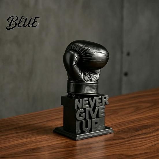 Desktop Ausdauer Dekor 3D Gedruckter Boxhandschuh Schreibtischfigur Gib Niemals Auf Inspirierend Motivierend Fitnessstudio Dekoration Statue,