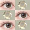 Eyeshare 2pcs LOIRE Contact Lenses for Eyes Colored Eye Lens 14.5mm Natural Brown Grey Softlens Beauty Pupils