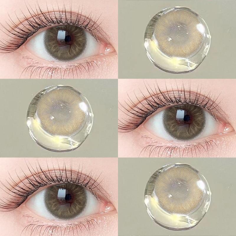 Eyeshare 1 Pair New Colored Contact Lenses for Eyes Natural Softlens Korean Lens Annual Girl Eye Makeup Contacts