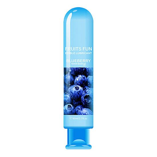 Yousheng 80ML Sex-Gleitmittel auf Wasserbasis, nicht fettend, natürlicher Pflanzenextrakt, Lustverstärker, hinterlässt keine Flecken, Erdbeer-Blaubeer-Geschmack für Paare