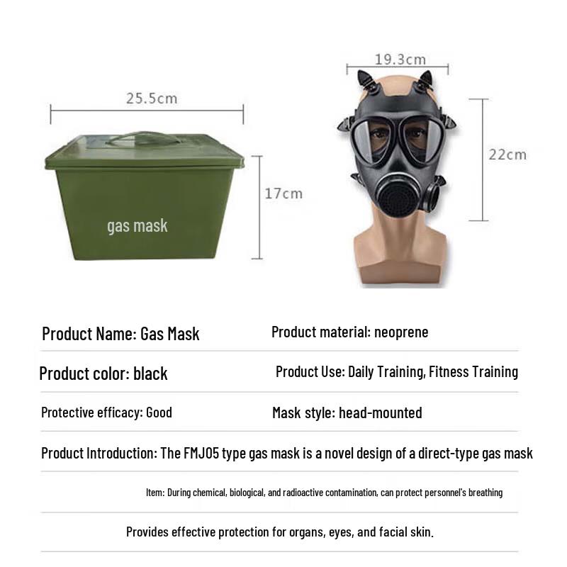 Jiuyu FMJ05 Teljes arcú szűrőbetétes gázálarc