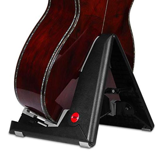 Ergugos Ukulele Stand, Mandolin, Violin Stand, Foldable Guitar Stand, Anti-Tip, Adjustable, High-Strength Plastic, Lightweight, Compact, Holder for