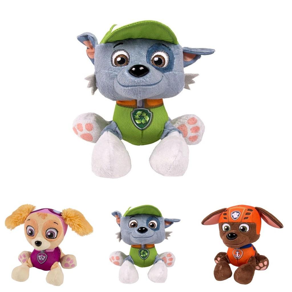 Urocze pluszowe zabawki Psi Patrol z Ryderem, Marshallem, Rubblem, Chase'em, Rocky'm, Zumą, Skye