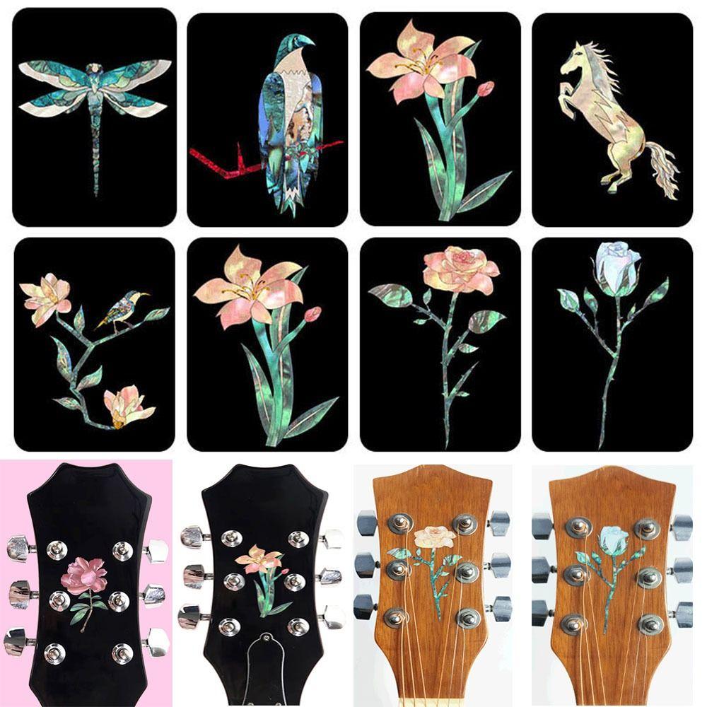 

DIY Personalise Guitar Head Stickers Guitar Headstock Decal Bass Body Decals Guitar Neck Sticker