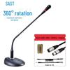 Xiangke OK-32 Wireless Dual Gooseneck Desktop Microphone for Live Broadcasts and Conferences