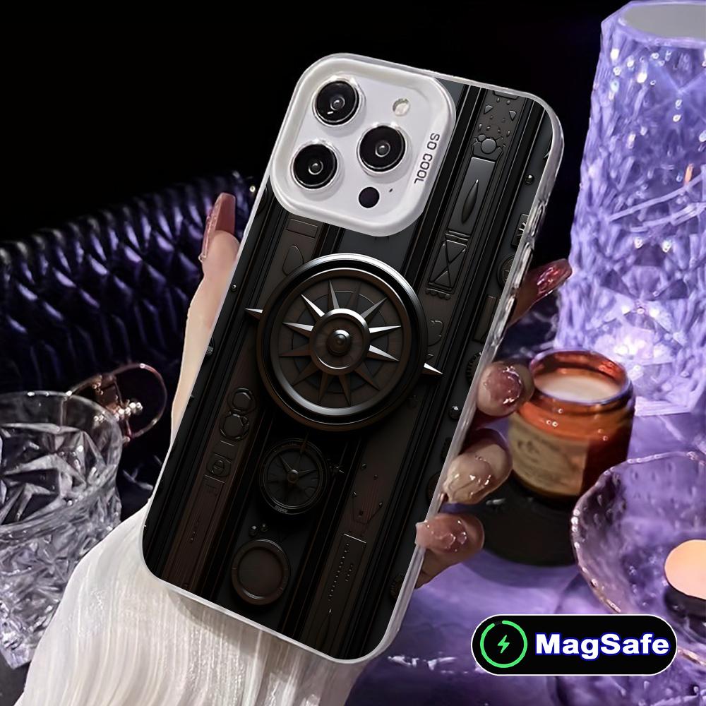 

Compass Sailing White Translucent MagSafe Mobile Phone Case for iPhone 17 16 15 14 13 12 11 X XR XS Air Pro Max Plus Cover iPhone17