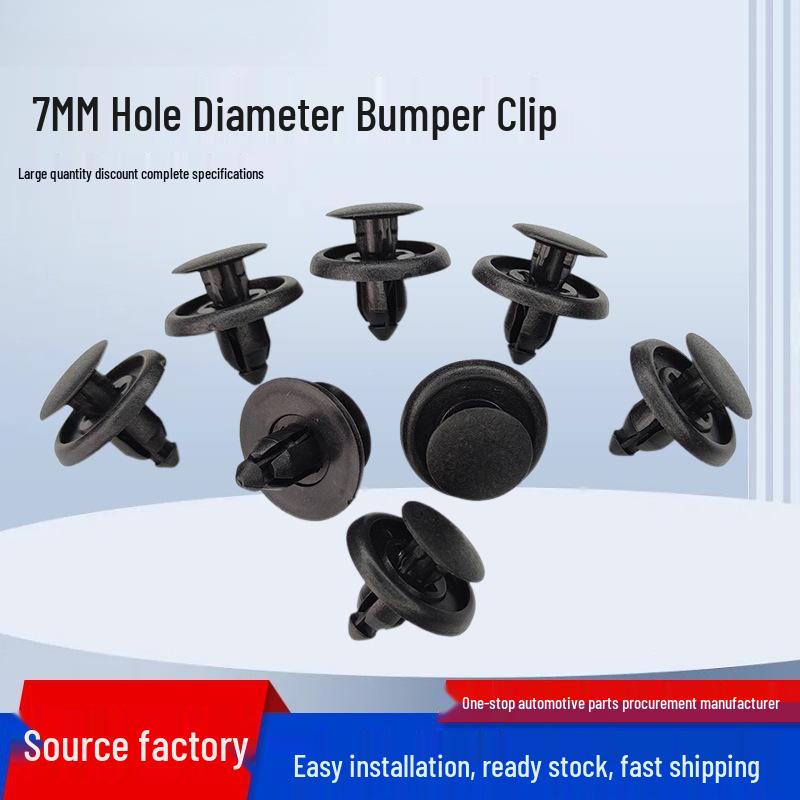 7mm Bumper Clip Fender Liner Guard Plastic Rivet for 90467-07166 Model 10 pieces