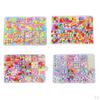 450 Pieces Beads Kit Jewelry Making DIY Cells Crafts Gift for Beading Bracelet Earrings Children