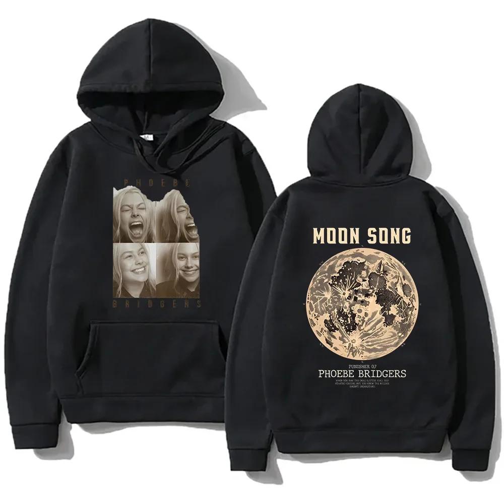 Fashion Women Casual Hoodies Phoebe Bridgers Indie Folk Sweatshirts Unisex with Pocket Hoody Oversized Versatile Soft Pullovers