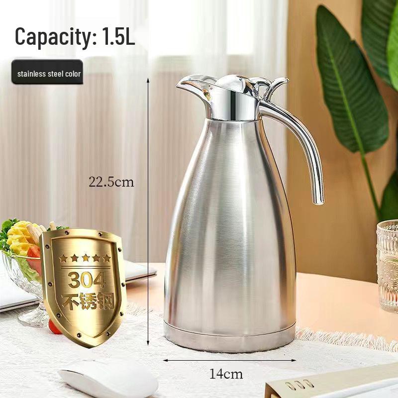 

304 Stainless Steel Large Capacity Teapot Thermos Flask for Hotels and Restaurants 201 Basic Gift [3 hours]