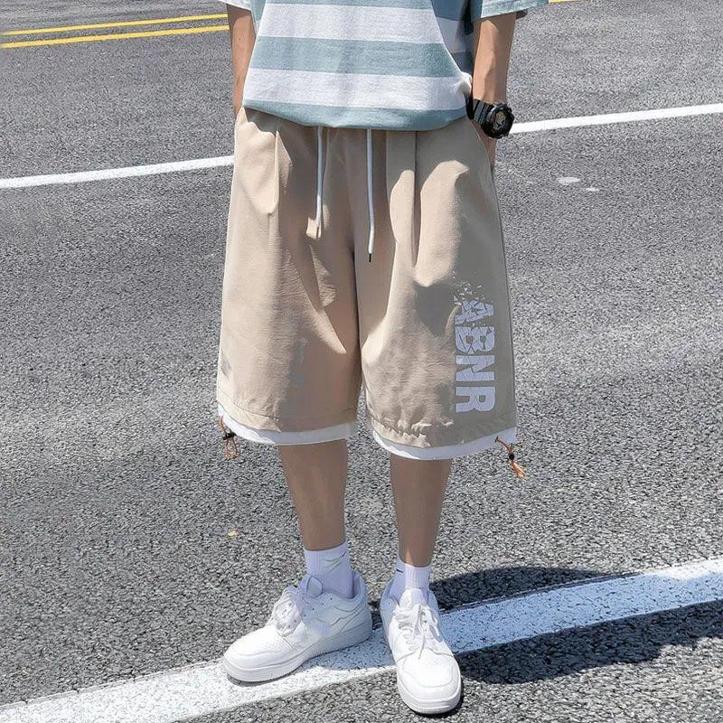 Pantaloni scurți de vară Îmbrăcăminte exterioară pentru bărbați Pantaloni sport casual Pantaloni largi, respirabili și confortabili, în cinci puncte Pantaloni de mijloc pentru bărbați