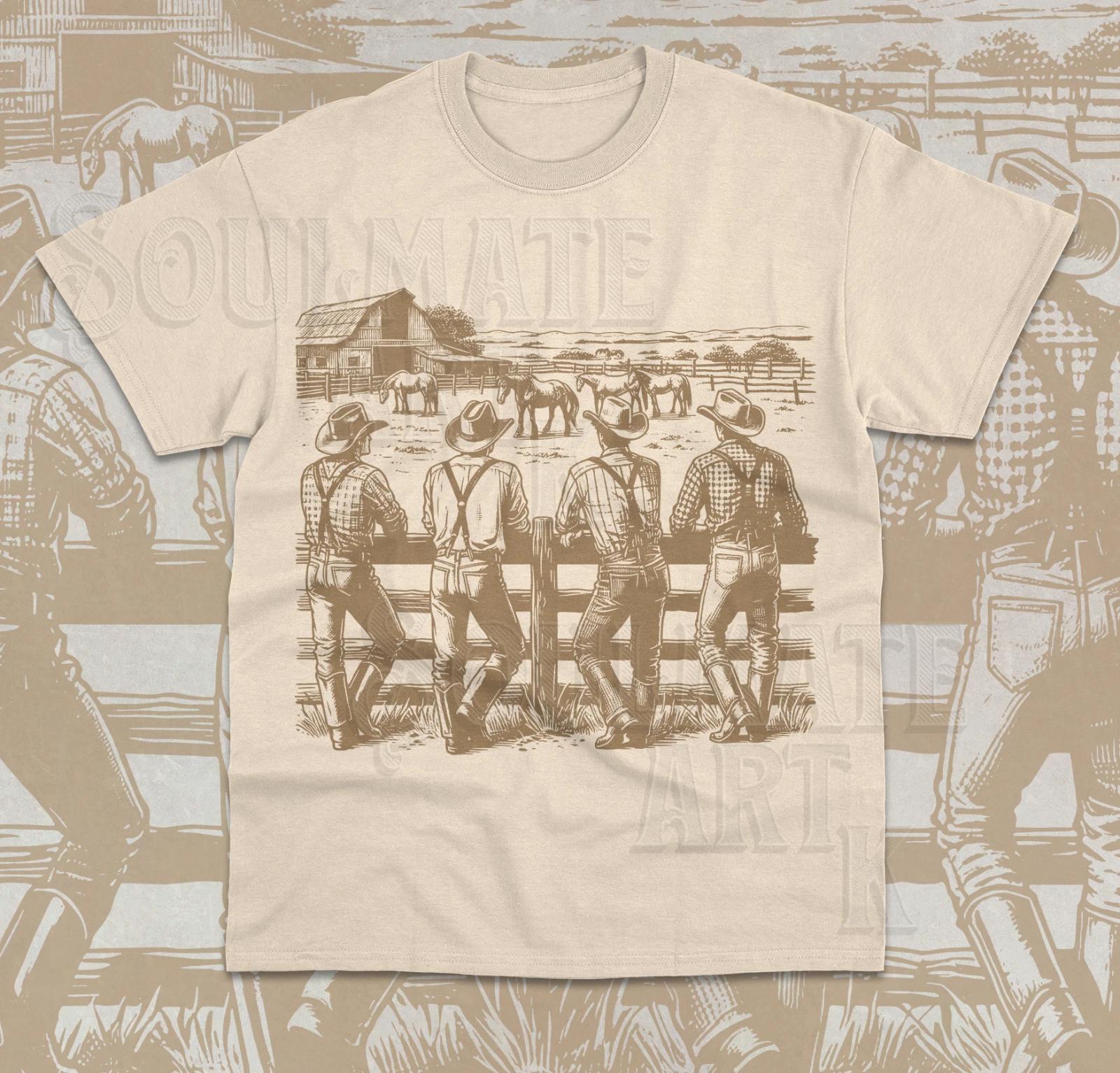 Cowboy Cowgirl Rodeo T- Shirt Funny Cute Western Graphic Farm Unisex Shirt 2XL