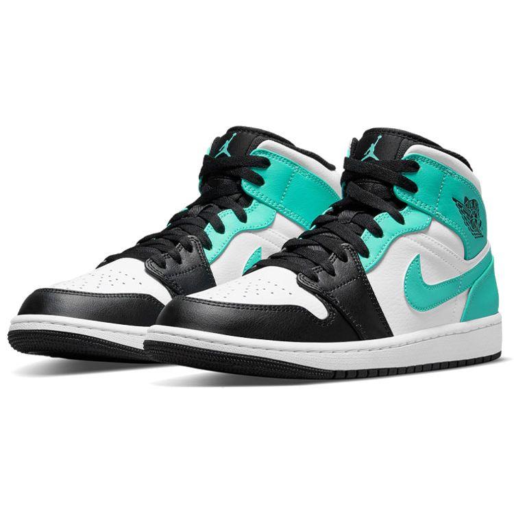 Pánské tenisky Air Jordan 1 Mid Tropical Twist Zelená Bílá Černá 554724-132