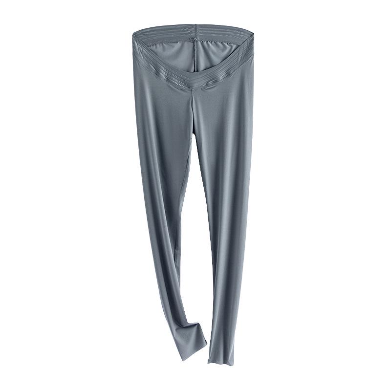 Spring-Summer Lightweight Maternity Leggings: Supportive, Low-Waist, Nine-Point Pants for Pregnant Women