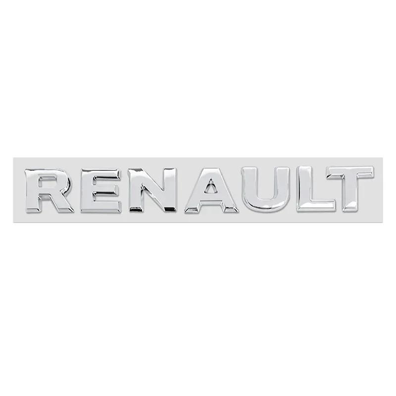 For Renault 2026 New Hub Caps ABS 3D Logo Car Rear Trunk Emblem Badge Sticker for Renault Megane 2 Duster Logan Captur Clio Lagu