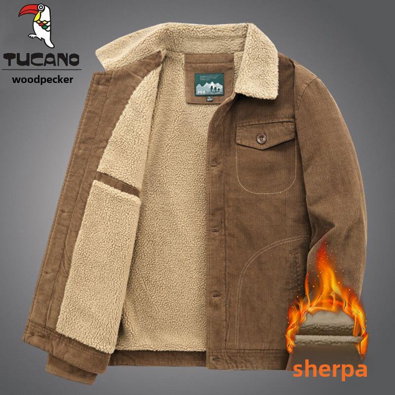 Varm Förtjockad Dunjacka för Herrar - Höst/Vinter Ärmlös Jacka, Med Sammet, Stora Storlekar Finns.