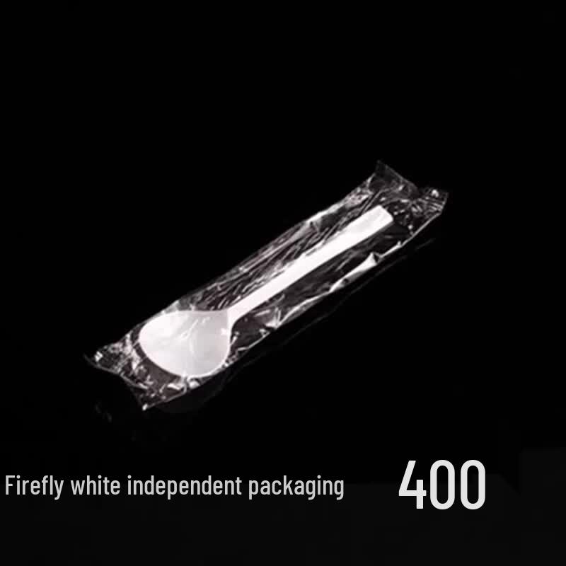 Miao Jia Yi Individually Wrapped Disposable Plastic Spoons