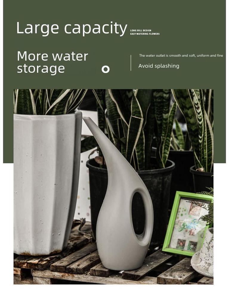 Ciemnozielona konewka z długą wylewką i butelką ze spryskiwaczem, duża pojemność do roślin ogrodowych i domowych