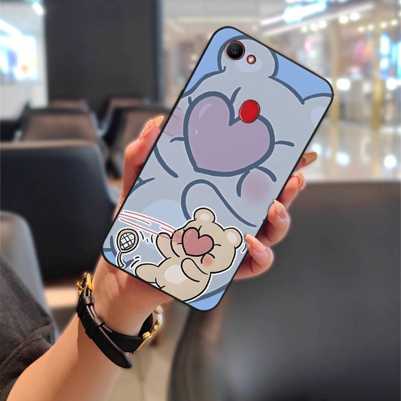 Silicone Cute Phone Case For OPPO F7 Waterproof Fashion Design Full wrap Protective Couple Dirt-resistant Anti-dust TPU