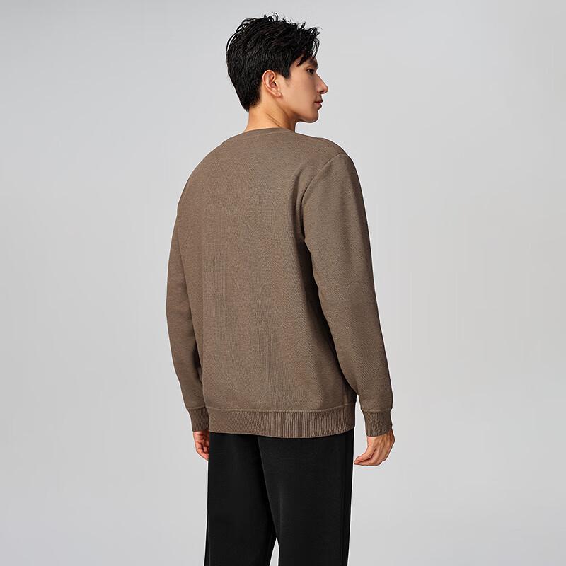 HLA Men's Tang Sancai Collaboration Fleece-Lined Knit Sweater