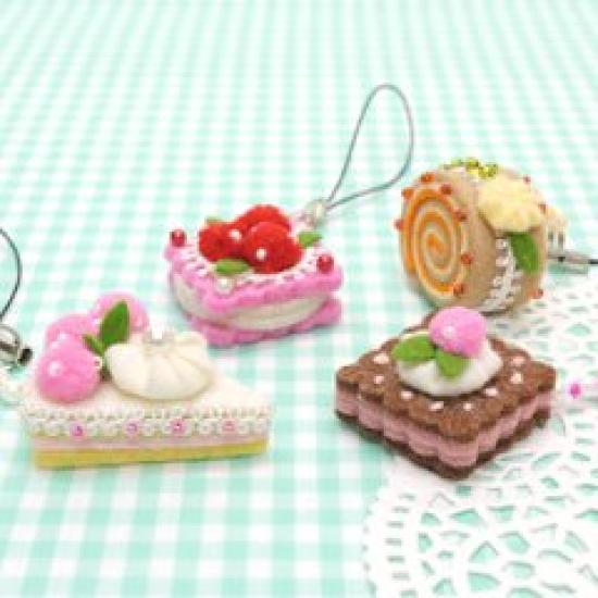 5001018 Felt Craft Sweets Strap Cute Set of 4 Kit