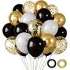 12-Inch Sequin Metallic Latex Balloons, 30pcs - Perfect for Birthday Party Decorations