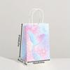 15pcs Mermaid Gift Bags Mermaids Theme Party Favor Bags Goodie Treat Bags with Handle Gift Wrap Bags Mermaids Themed Decorations Summer Gift Bags