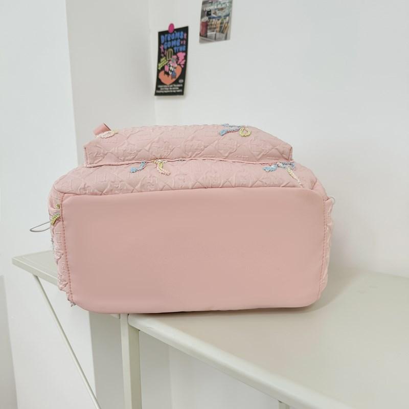 Women's Large Capacity Backpack Bow Commuter Student Schoolbag