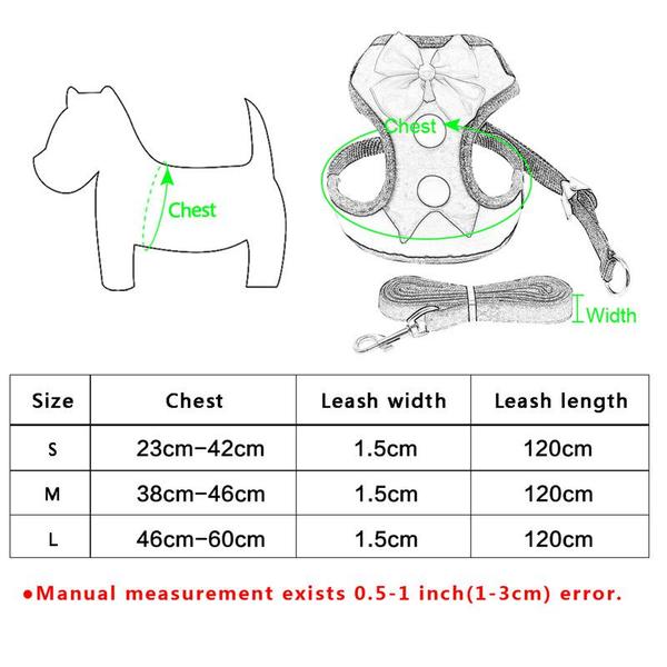 Pet Dog Supplies, Pet Chest Belt Collar Traction Rope for Dogs,Dog Clothes Harnesses & Leads