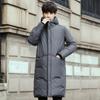 Men's Down Jacket 2025 Men's White Duck Down Hooded Mid-length Thickened Casual Warm Jacket Youth Trendy Winter Clothes