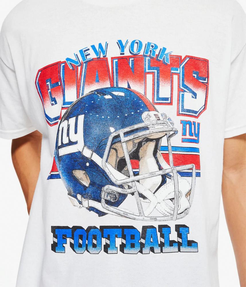

York Giants Ретро Суперкубок 90-х Белая футболка унисекс с короткими рукавами