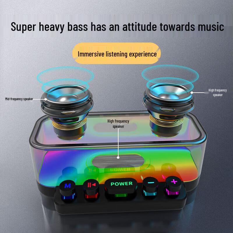 Z6 RGB Punk Bluetooth E-sports Speakers: High-Quality Sound with Subwoofer & Atmosphere Lights for Desktop