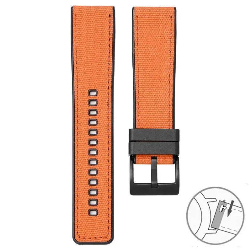 20mm 22mm 24mm Canvas Silicone Strap for Seiko Diving Waterproof Rubber Nylon Quick Release Watch Band for Swatch X Blancpain