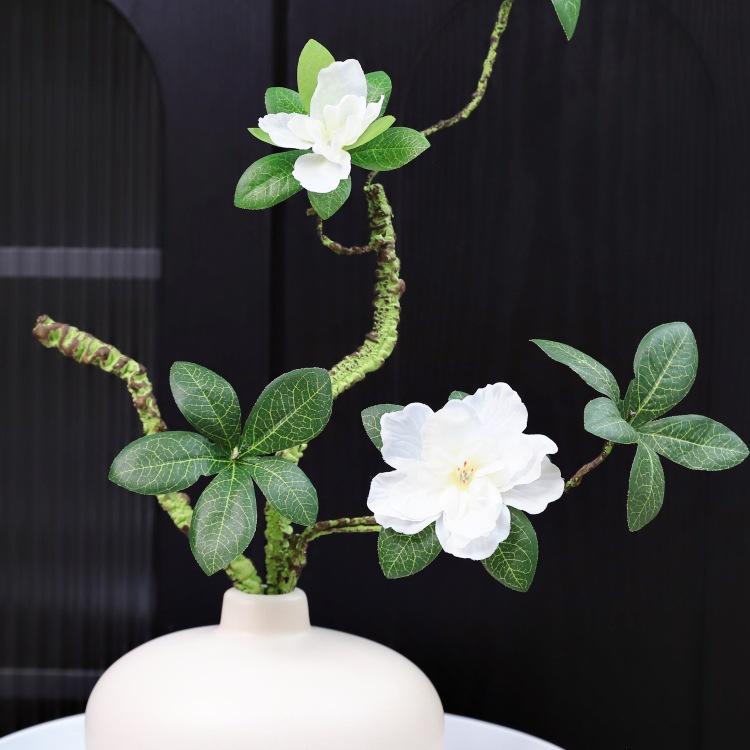 Künstliches Azaleen-Blumenarrangement: Grünpflanzen aus Kunststoff für Tischdekoration