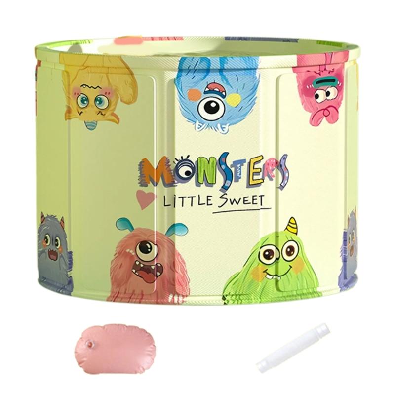 Kids Children Tub Baby Foldable Bathtub for Shower Baby Bath Tub Cartoon Pattern Travel Shower Basin Bathtub 1