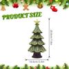 Christmas Tree Statue Small Decorations for Shelf Holiday Landscape