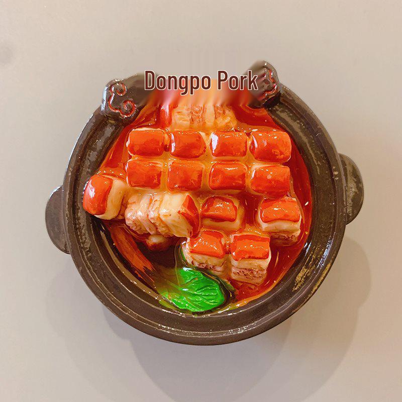 3D Creative Food Snack Message Fridge Magnet Sticker Set