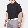Under Armour Performance Solid Color Sports Polo Shirt Men tops Black 1242755-001