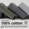 Men's Mid-length Business Socks - Solid Color - Antibacterial and Deodorizing - Made of Pure Cotton