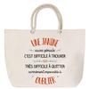 Beach Bag - PLANETEE - A Janine - Personalized - Rope Handle - Large Size