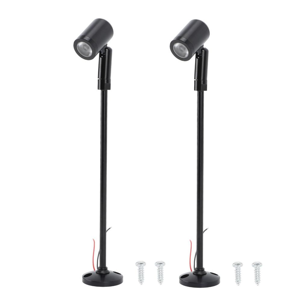 2 Pack Aluminum Body Jewelry Showcase Light Upright Mini Spotlight Jewelry Showcase