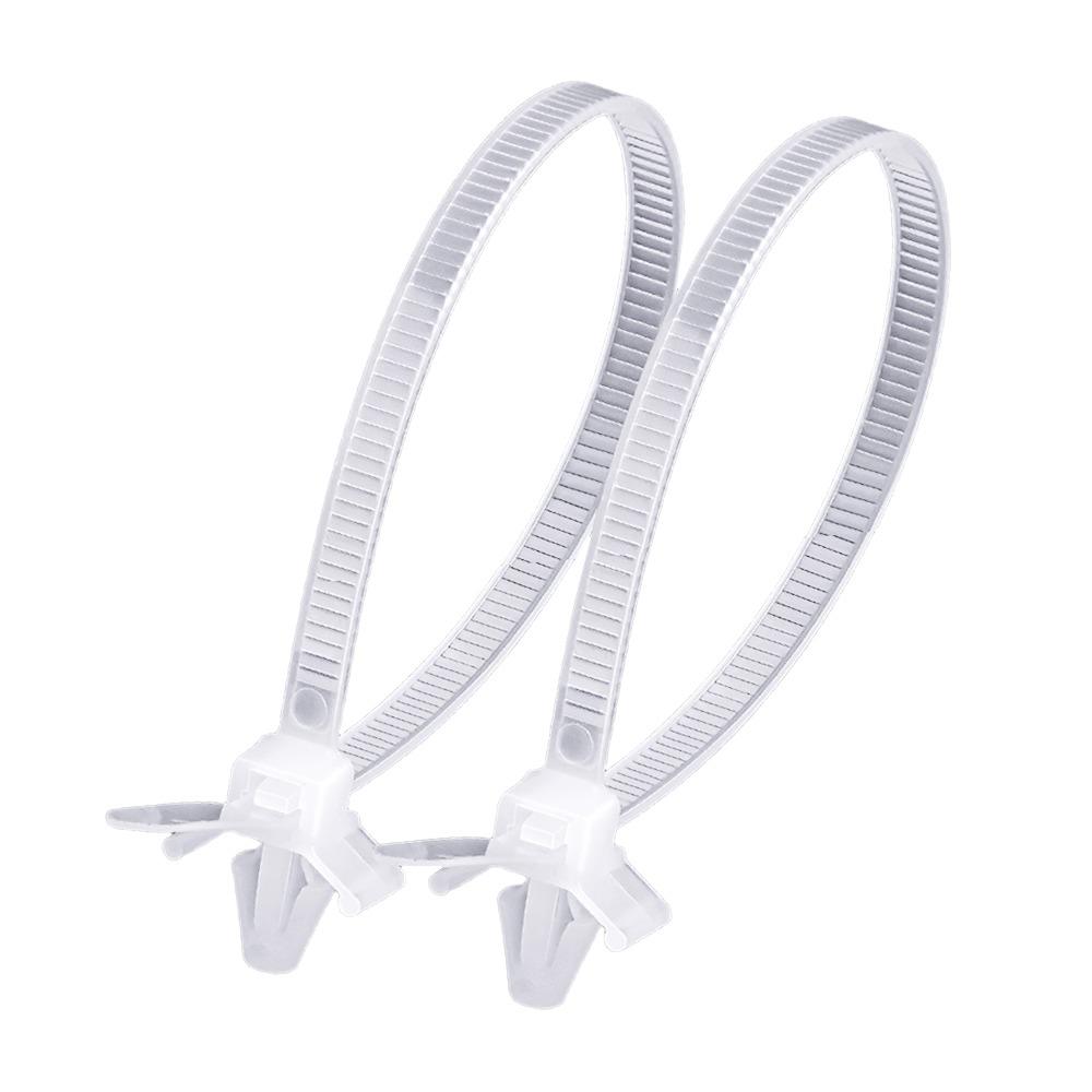 

100PCS Black White Bundling Tape Cable Tidies Straps Flexible Cable Strap Assortment Universal 2.5*100mm білий