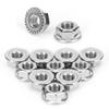 25Pcs Flange Nut Corrosion Resistant Stainless Steel Nuts Greenhouse Supplies AccessoriesM8