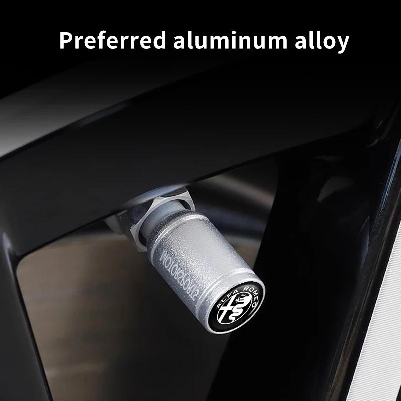 Autolepky Pro Alfa Romeo 4KS Krytky ventilků kol pneumatik pro Alfa Romeo 159 Giulietta Giulia 14