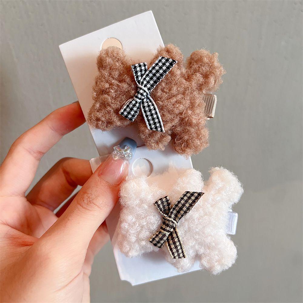 Headdress Female Cartoon Korean Style Barrettes Bear Hairpin Women Hair Clips Hair Accessories